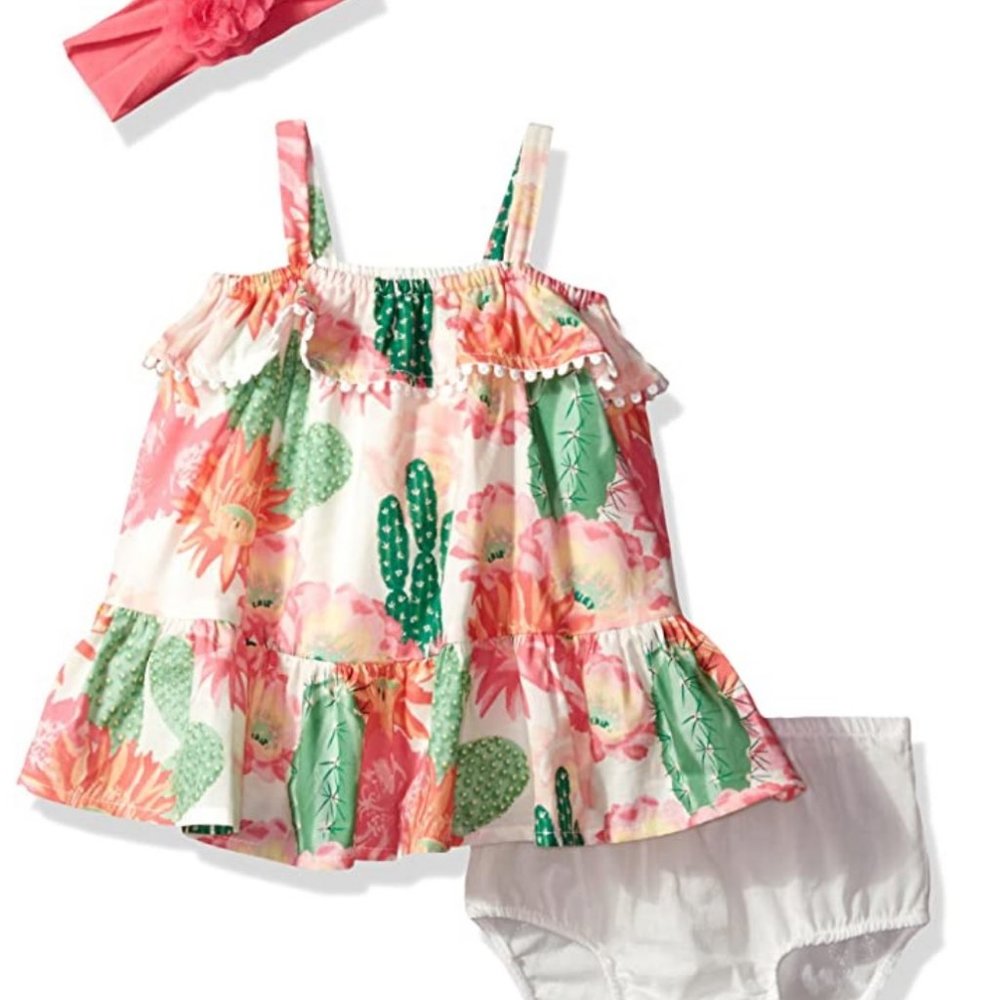 The Children's Place Baby Girl Cactus Dress set